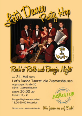 Rock´n Roll & Boogie Night mit Tom & The Krauts im Let´s Dance Tanzstudio (Bild vergrößern)