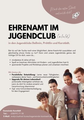 Ehrenamt im Jugendclub (Bild vergrößern)