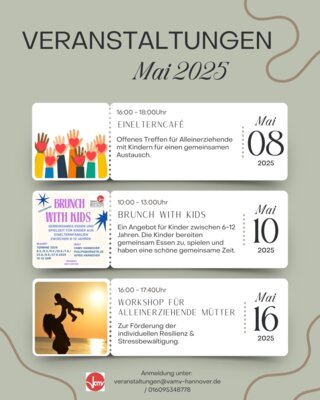 Meldung: Veranstaltungen Mai Teil 1