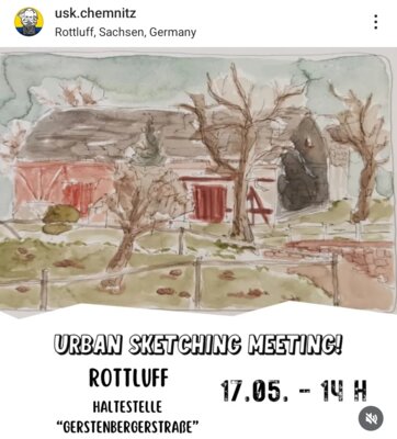 Urbansketching in Chemnitz