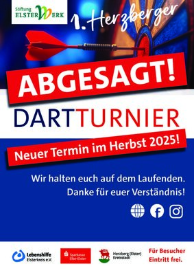 Absage des 1. Herzberger Dartturniers