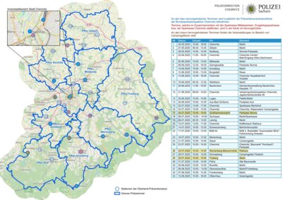 Siebte Auflage der Über-Land-Tour  des Präventionsmobils (Bild vergrößern)