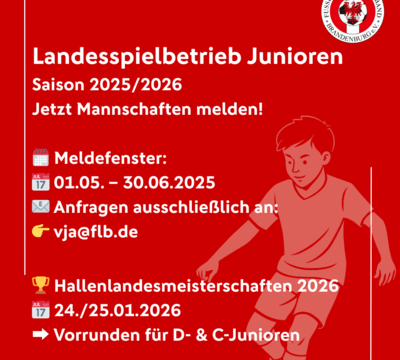 Alle Informationen zur Saisonplanung im Juniorenbereich 2025/2026