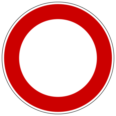 Straße für alle Fahrzeuge gesperrt (Bild vergrößern)