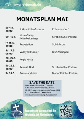 Meldung: Monatsplan Mai