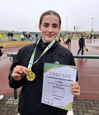 Foto zur Meldung: Tamina erkämpft sich LM-Titel im Blockwettkampf