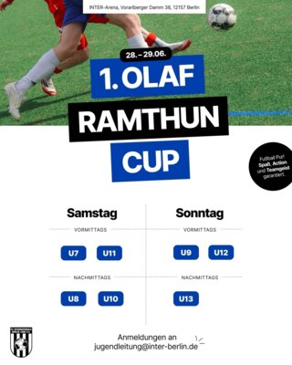 Olaf Ramthun Cup am 28. und 29. Juni (Bild vergrößern)