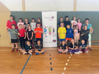 Skipping Hearts Projekt in Klasse 3 (Bild vergrößern)