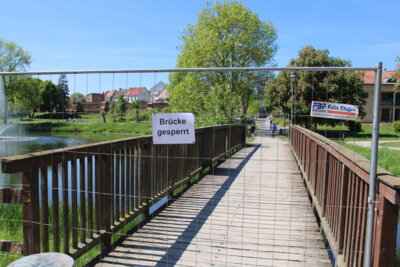 Wichtige Bürgerinformation: Brückensperrung im Stadtpark am Mühlenteich