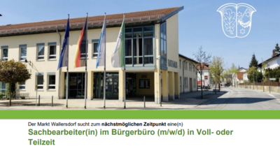 Meldung: Sachbearbeiter(in) für Bürgerbüro (m/w/d) in Voll- oder Teilzeit gesucht!