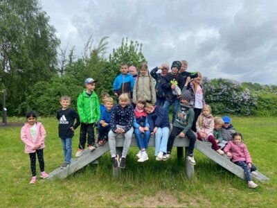 Foto zur Meldung: Besuch des Bewegungsparcours