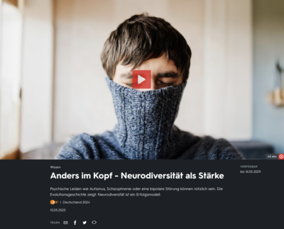 Meldung: Hinweis auf Doku: Anders im Kopf - Neurodiversität als Stärke