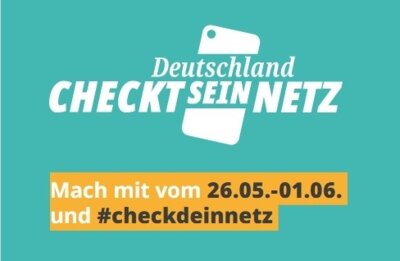 Deutschland checkt sein Netz: Bundesweite Mobilfunk-Messwoche vom 26. Mai bis 1. Juni 2025 lädt zum Mitmachen ein (Bild vergrößern)