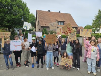 Demonstration der Klasse 4b