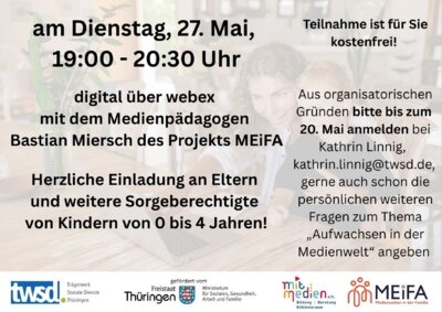 Aufwachsen in der Medienwelt" - digitales Treffen mit Uwe (Bild vergrößern)