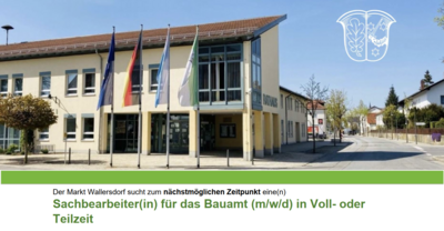 Meldung: Sachbearbeiter(in) für das Bauamt (m/w/d) in Voll- oder Teilzeit gesucht!