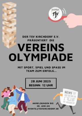 Foto zur Meldung: Der TSV Kirchdorf präsentiert die Vereins-Olympiade mit Sport, Spiel und Spass im Team zum Erfolg ...