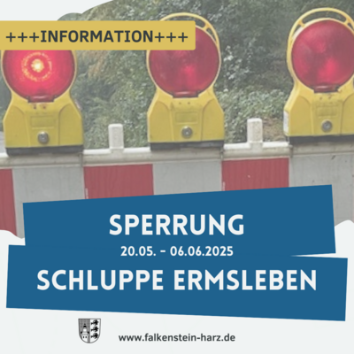 Sperrung (Bild vergrößern)