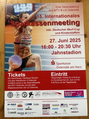 Int. Sparkassenmeeting 2025: Der Kartenvorverkauf hat begonnen