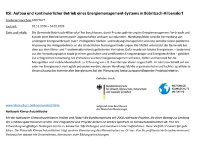Meldung: KSI: Aufbau und kontinuierlicher Betrieb eines Energiemanagement-Systems in Bobritzsch-Hilbersdorf