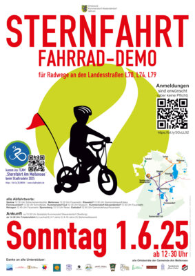 STERNFAHRT - Fahrrad-Demo  am 01.06.2025 (Bild vergr&ouml;&szlig;ern)