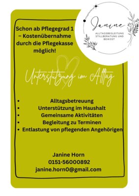 Meldung: Unterstützung im Alltag