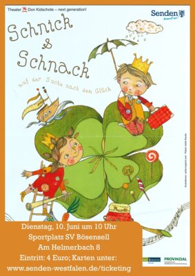 Kindertheater am 10. Juni ab 10 Uhr auf unserem Sportplatz (Bild vergrößern)