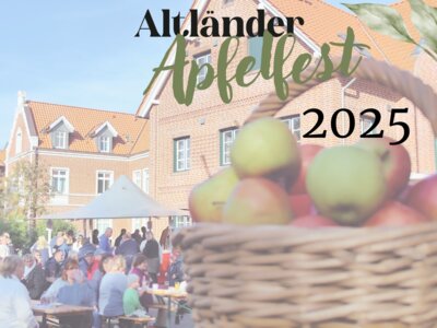AusstellerInnen gesucht für das Altländer Apfelfest 2025 Sonntag, 14. September 2025 · 11 bis 18 Uhr · Steinkirchen (Bild vergr&ouml;&szlig;ern)