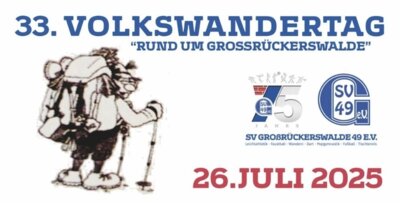 33. Volkswandertag 26. Juli 2025 (Bild vergrößern)