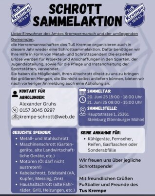 Schrott Sammelaktion