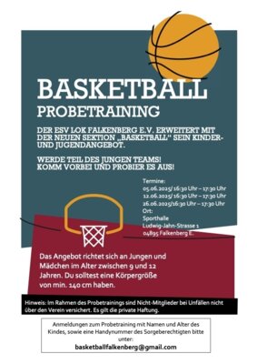 Flyer Basketball Probetraining