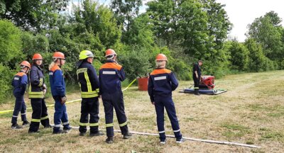 Meldung: Feuerwehr-Nachwuchs zeigte vollen Einsatz beim 19. Jugendamtsausscheid in Nennhausen