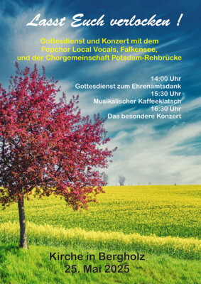 Plakat: Chorgemeinschaft Potsdam-Rehbrücke e.V.
