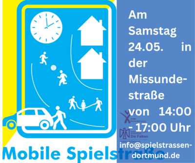 Spielstraße am 24.05. Dortmund Missundestraße (Bild vergr&ouml;&szlig;ern)