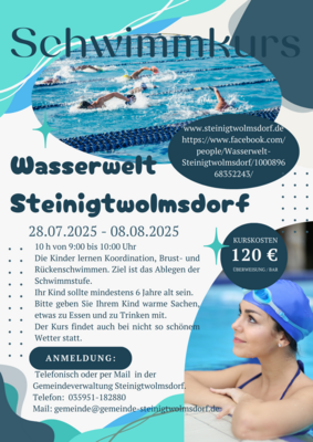 Meldung: Schwimmkurs 2025 im Freibad