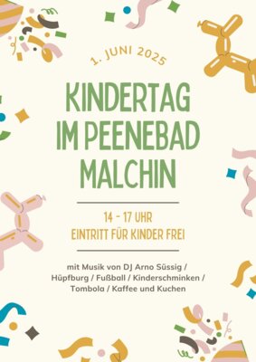 Kindertag im Peenebad Malchin – Feiern, Toben, Spaß haben