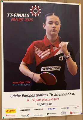 Foto zur Meldung: 23.05.2025 - Riesenerfolg für den Tischtennisnachwuchs