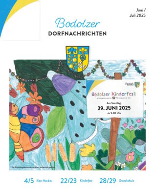 Bodolzer Dorfnachrichten Juni-Juli 2025
