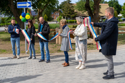 Einweihung der neuen Teichumfahrung in Gollwitz