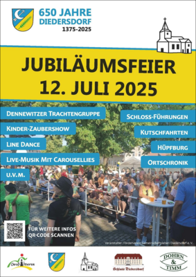 © Flyer: 650-Jahr-Feier (Bild vergrößern)