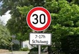 Verkehrszeichen Tempo 30