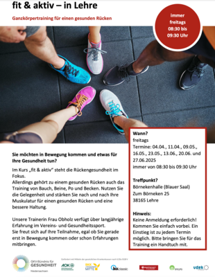 Ganzkörpertraining für einen gesunden Rücken (Bild vergr&ouml;&szlig;ern)