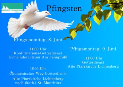 Pfingsten bei uns.