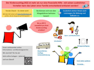 Aktuelle Informationen der Familienkasse Berlin-Brandenburg (Bild vergrößern)