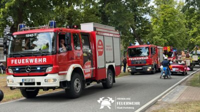 Foto zur Meldung: Ortsfeuerwehren unterstützten Jubiläumsfeier