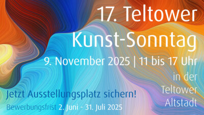 Anmeldung zum 17. Teltower Kunst-Sonntag startet!