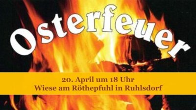 Osterfeuer in Ruhlsdorf
