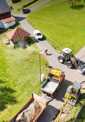Meldung: Asphaltarbeiten in Hüttstadl starten!
