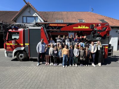 Meldung: �Besuch bei der Feuerwehr