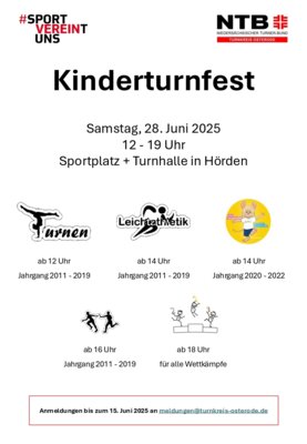 Kindertunfest am 28.06.2025 in Hörden